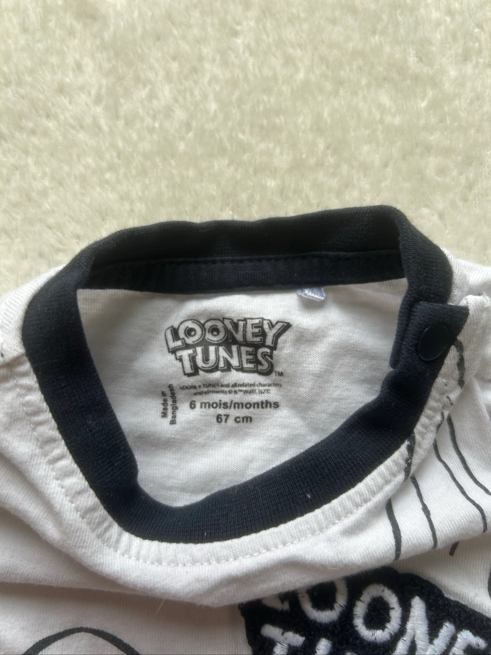 Conjunto bebê Looney Tunes Novo • Tamanho 6 meses – photo 3